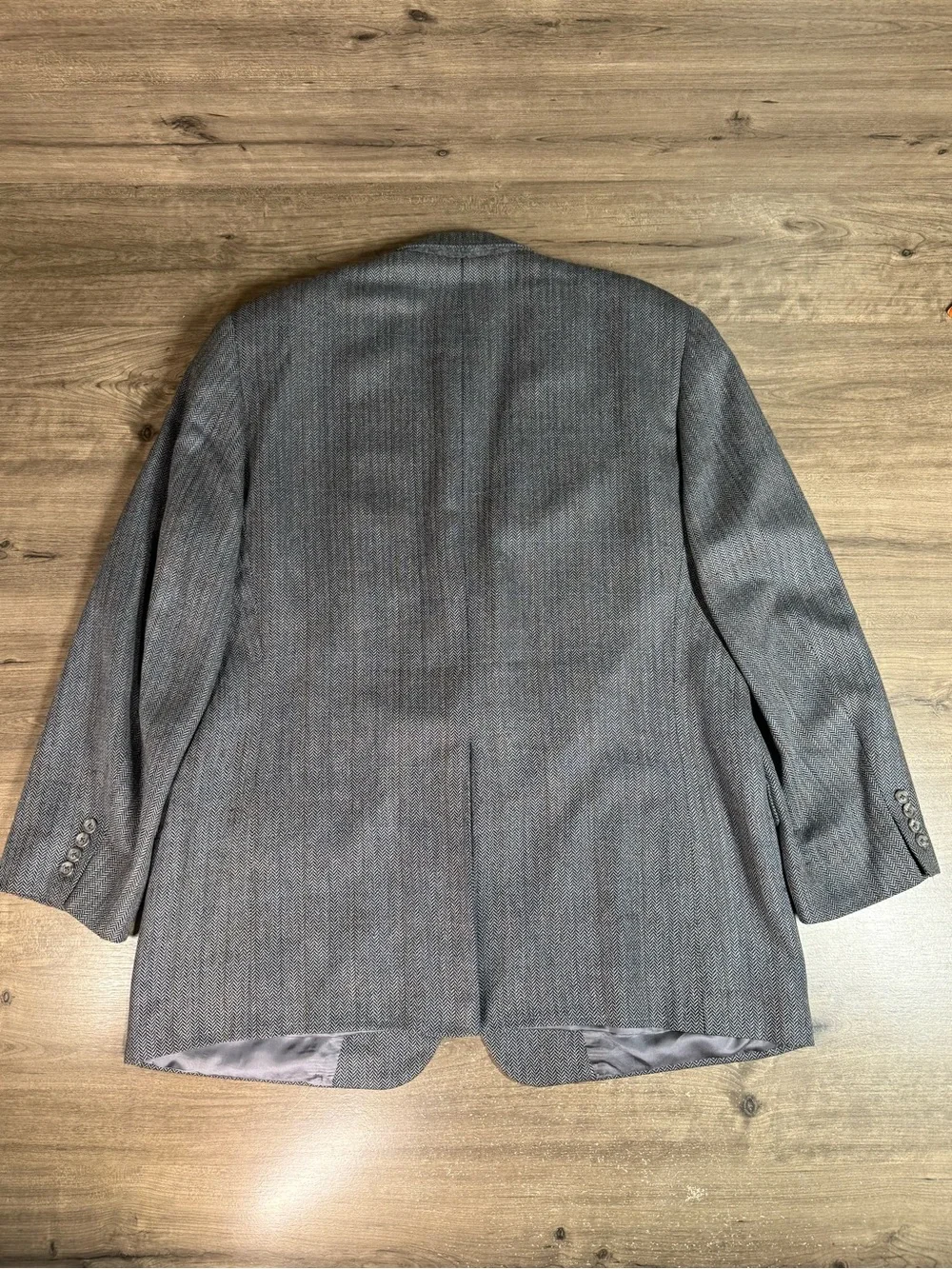 VTG Tom James EC Men’s USA Union Made Window Paine Herringbone Wool Blazer SC